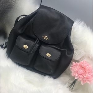 coach billie backpack black